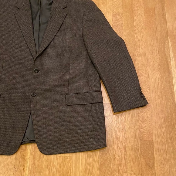 Joseph Abboud Mens Brown Textured Weave Blazer / Size See Measurements - Picture 4 of 11